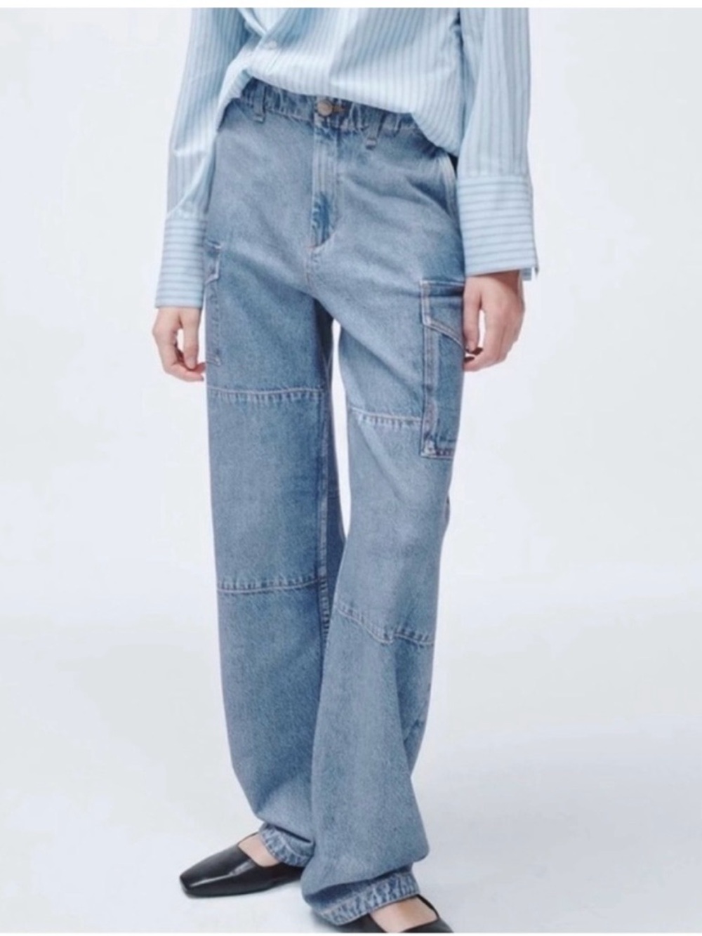 rag & bone Miramar Nora Sweatpant Wide-Leg Cargo Jeans